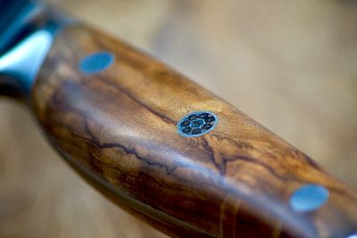 Rhodos Serie | Damastmesser – VG10 Küchenmesser mit Olivenholz