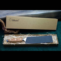 SKeld® Geschenkbox mit Holzwolle-Polsterung und Damastmesser mit Klingenschutz