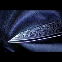 SKeld™ Damast Allzweckmesser V2 Black Serie mit VG10 Kernstahl und 67 Lagen Damast
