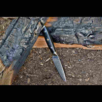 SKeld™ Damast Gemüsemesser Black Serie – hochwertiges Messer für präzises Schneiden von Gemüse und Obst