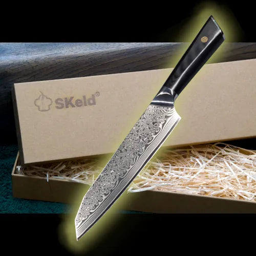 Damascus Santoku knife - G10 handle | VG10, 67 layers | Professional | SKeld®