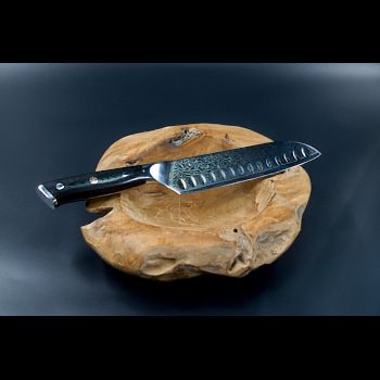 Schneidemesser mit G10-Messergriff – vielseitiges Santokumesser in japanischer Damast-Qualität, ideal als Allzweckmesser für die Küche, günstig im hochwertigen Besteck-Set erhältlich
