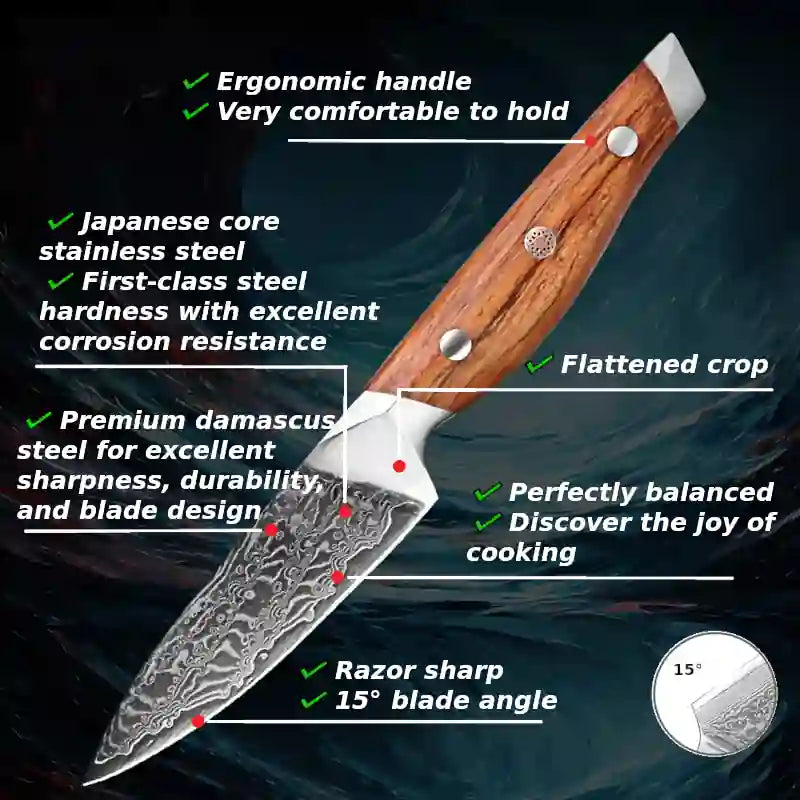Advantages of a vegetable knife with an ergonomic olive wood handle and high-quality blade